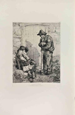 Truands de Campagne - Etching by Jules Laurens - 1860s