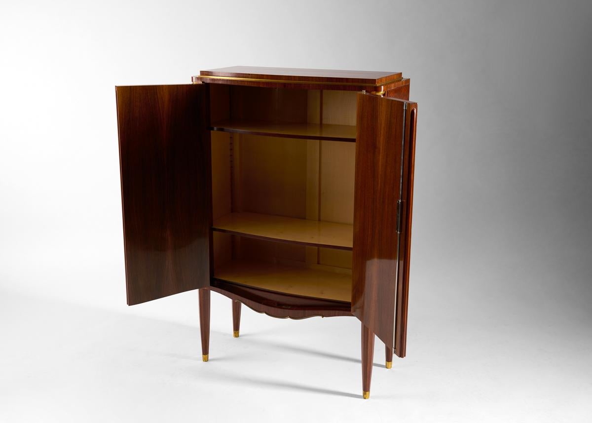 Jules Leleu, a Pair of Two Door Cabinets, France, circa 1948 In Good Condition For Sale In New York, NY