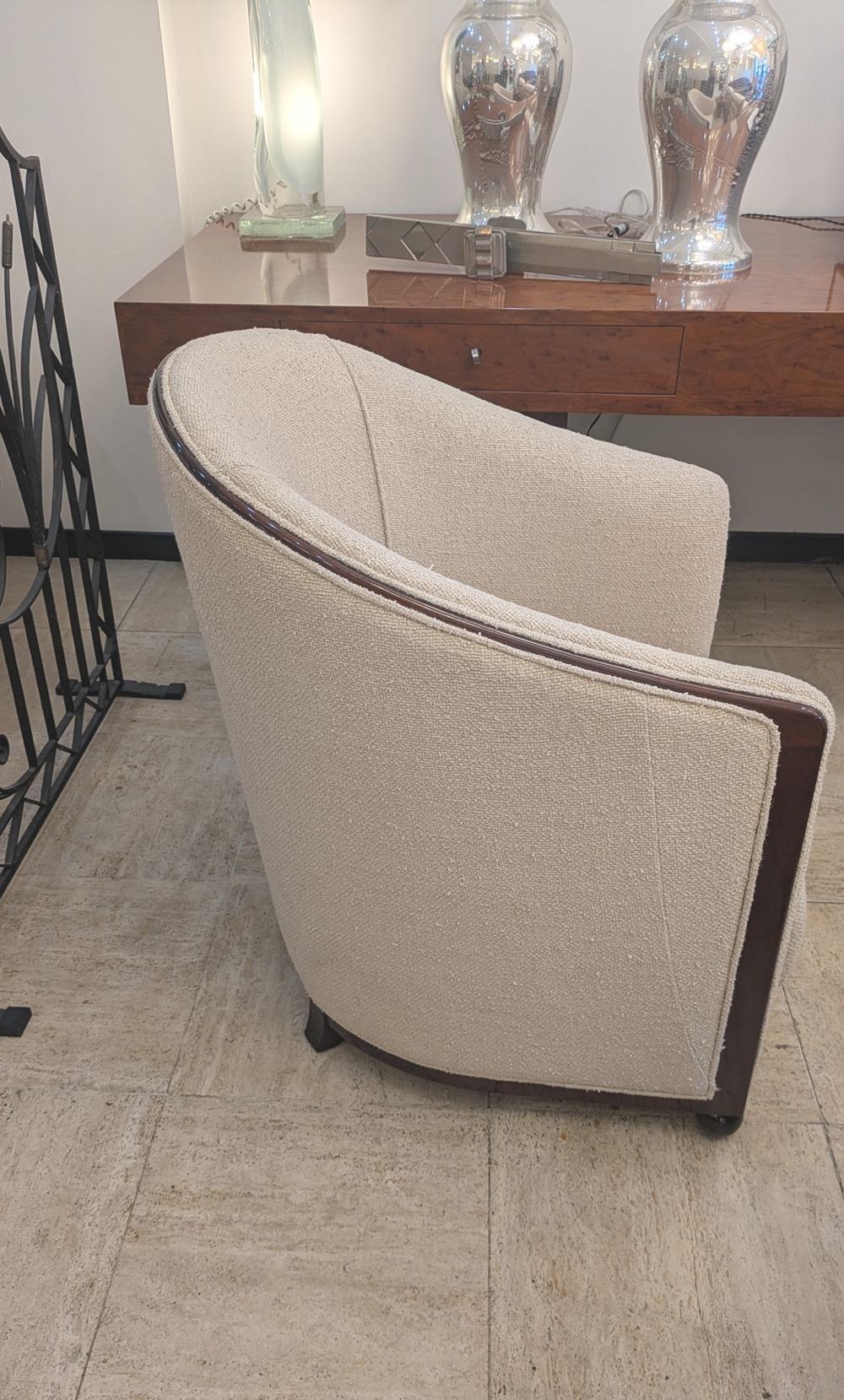 Milieu du XXe siècle Fauteuil Jules Leleu, vers 1930 en vente