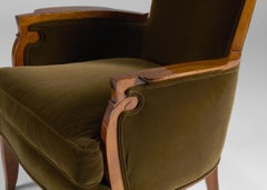 Jules Leleu, Poltrona Art Deco, Francia, circa 1940