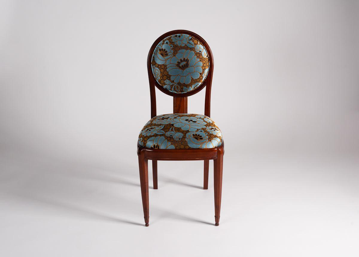 Français Jules Leleu, chaise d'appoint Art Déco, France, 1925 en vente