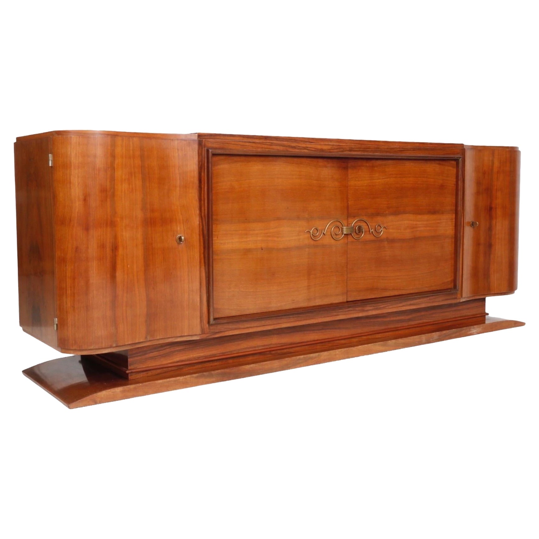 Credenza francese Art Deco attribuita a Jules Leleu