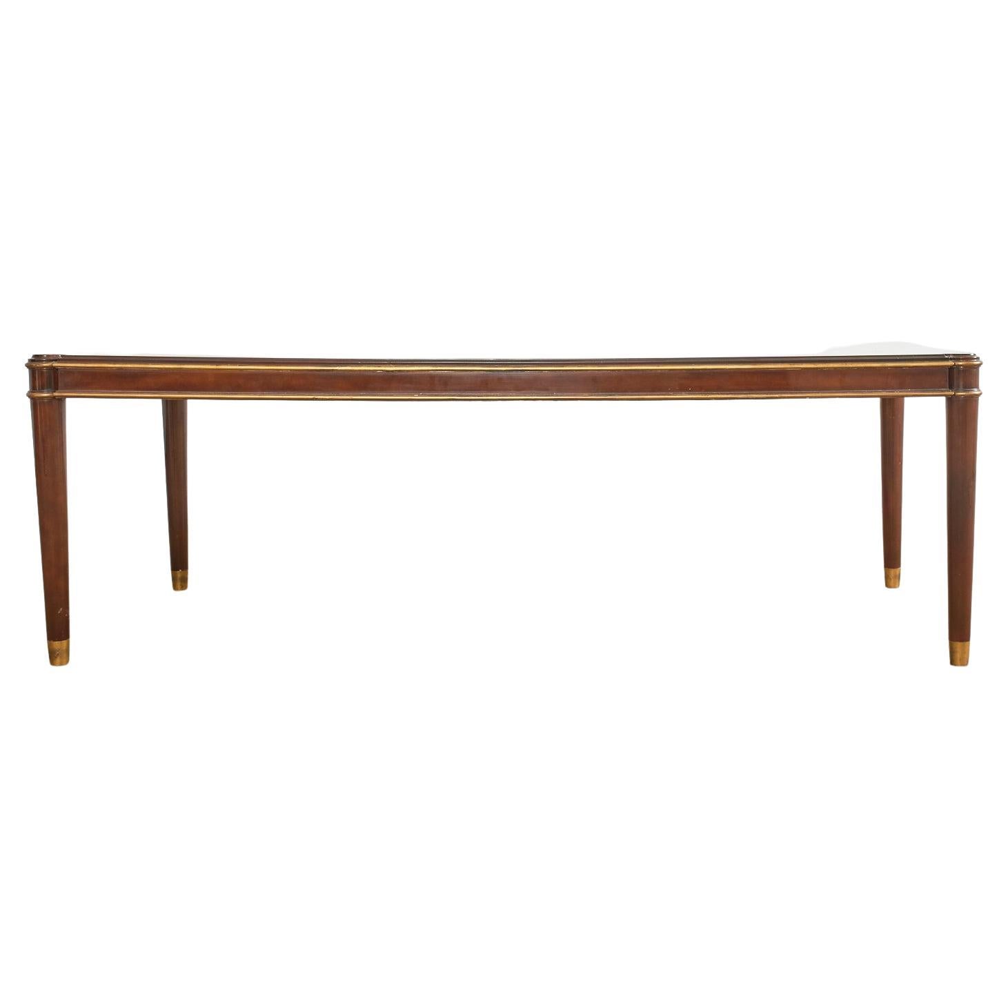 Jules Leleu Attributed French Art Deco Dining Writing Table For Sale