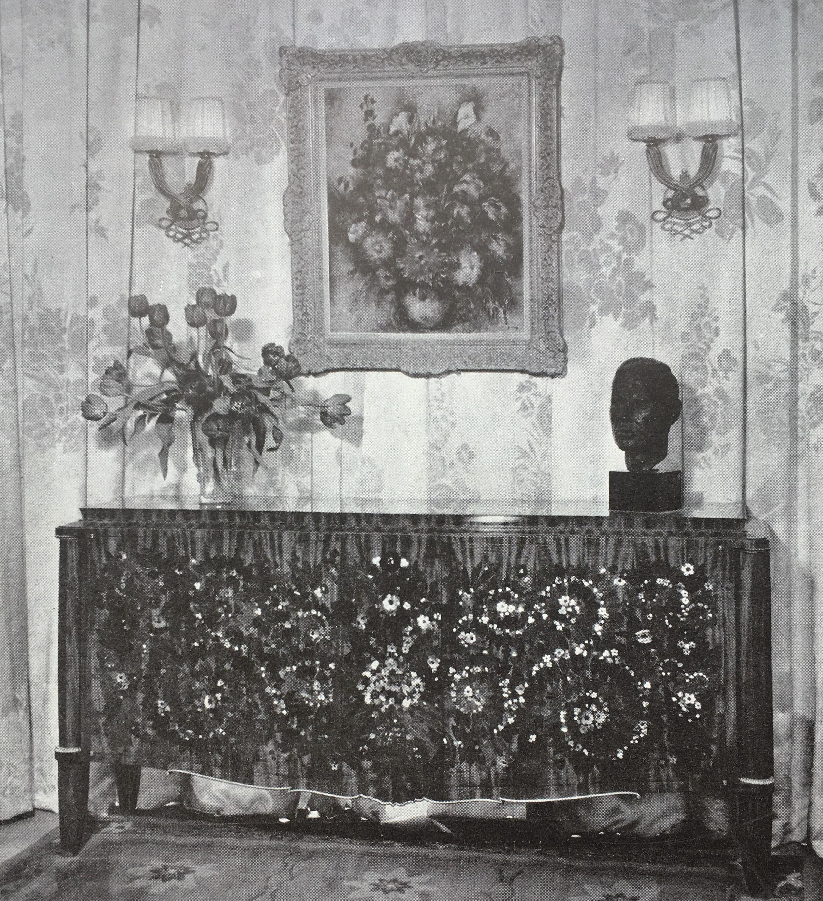 Art Deco Jules Leleu, Feu d’Artifice, Fireworks Commode with Inlaid Front, France, 1938