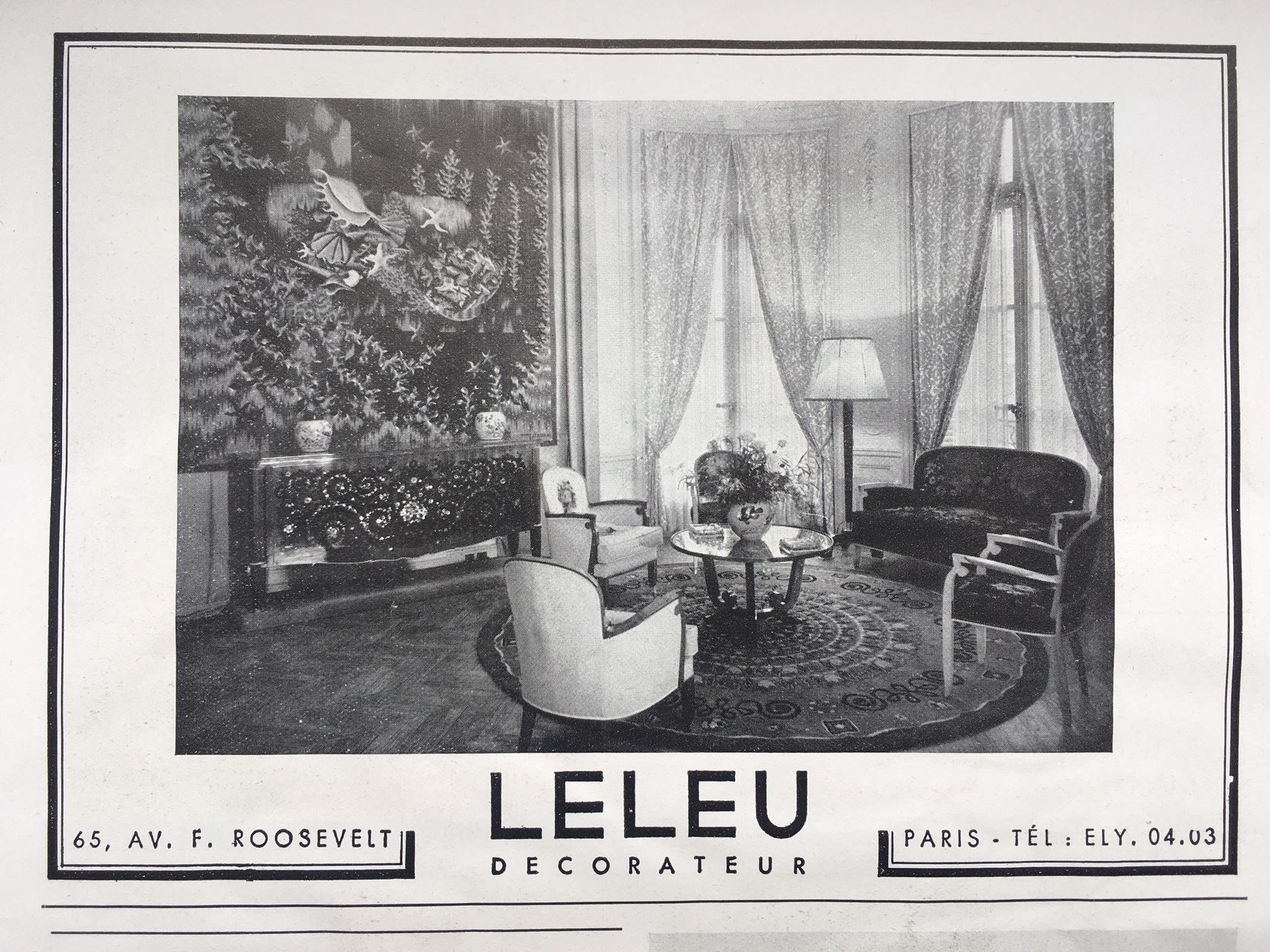 French Jules Leleu, Feu d’Artifice, Fireworks Commode with Inlaid Front, France, 1938