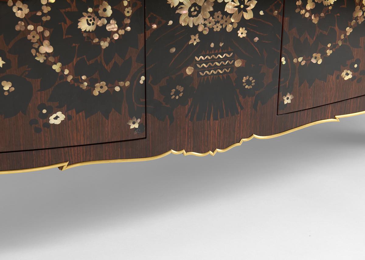 Jules Leleu, Feu d’Artifice, Fireworks Commode with Inlaid Front, France, 1938 1