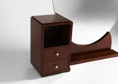 Jules Leleu, Espejo de pie / tocador Art Deco, Francia, hacia 1928