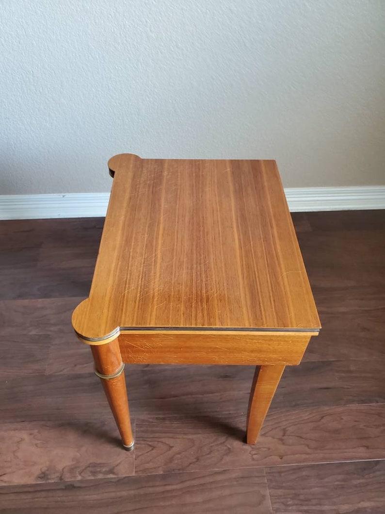 Table de chevet Art Déco française Jules Leleu Bon état - En vente à Forney, TX