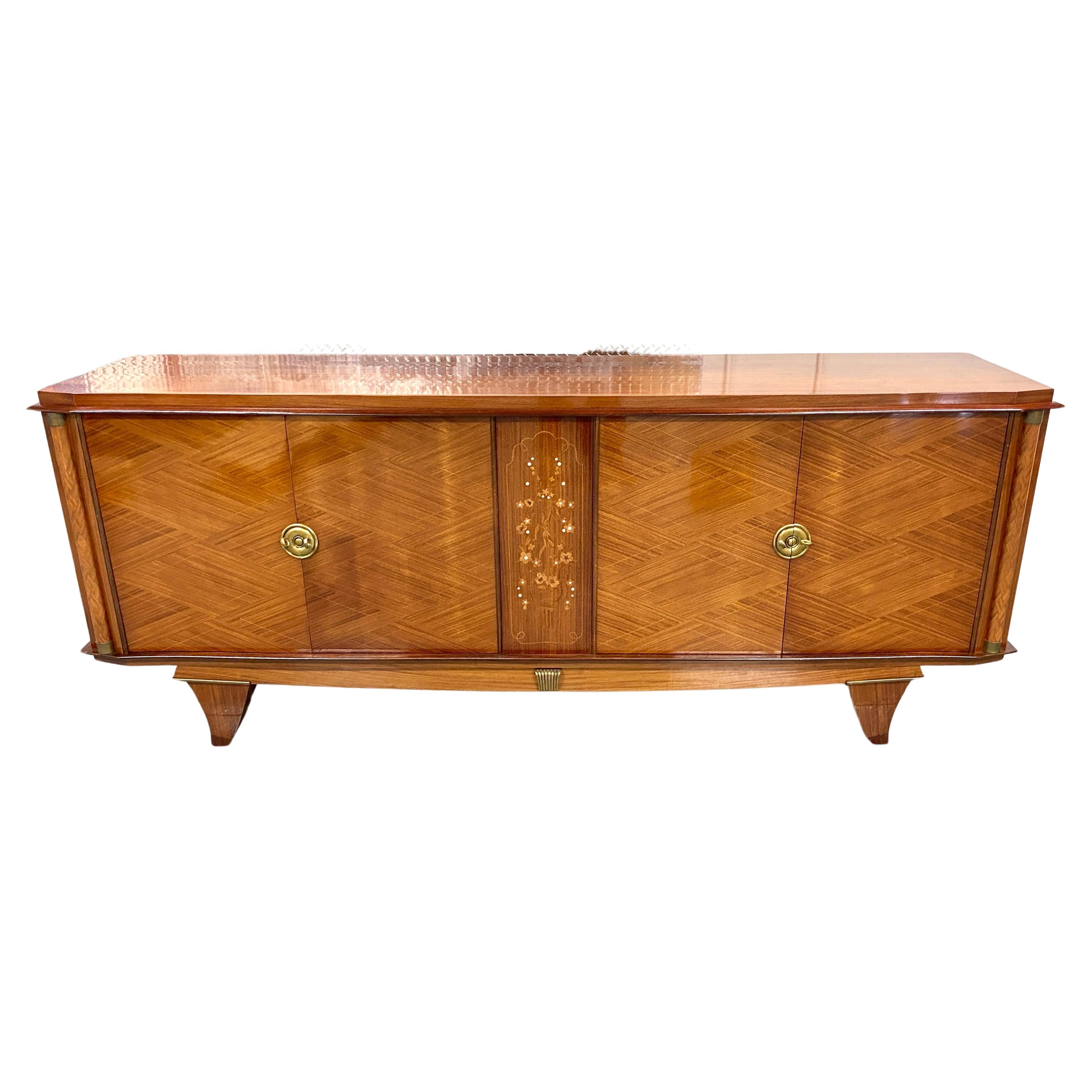 Jules Leleu French Art Deco Credenza Sideboard or Buffet  For Sale