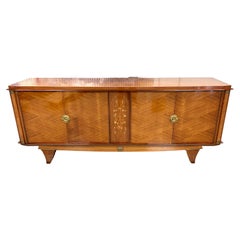 Antique Jules Leleu French Art Deco Credenza Sideboard or Buffet 