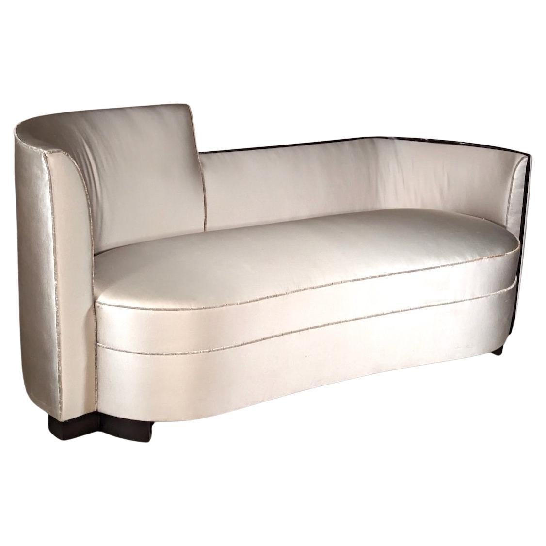 Jules Leleu Französisches Art Deco-Sofa