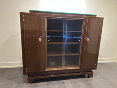 Vitrina Art Deco francese di Jules Leleu