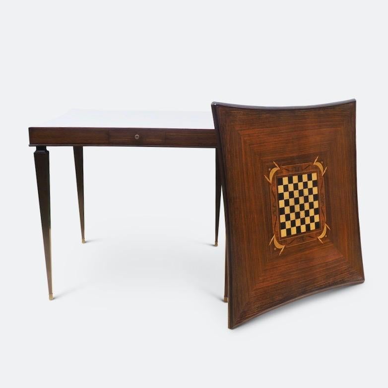 Jules Leleu Inlaid Card and Games Table 3