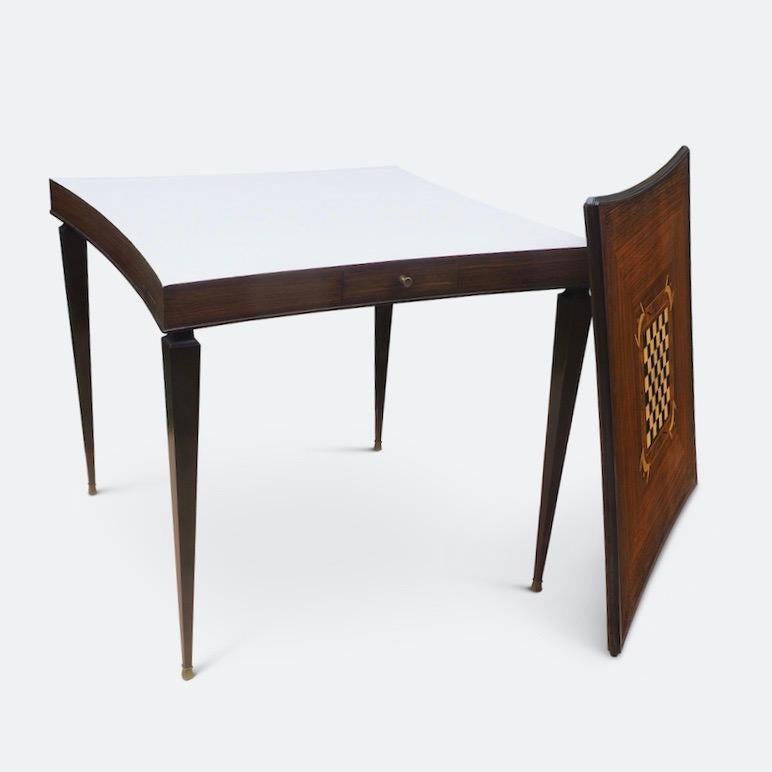 Jules Leleu Inlaid Card and Games Table 4