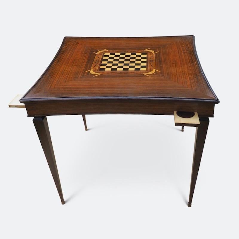 Jules Leleu Inlaid Card and Games Table 7