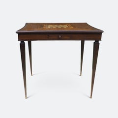 Jules Leleu Inlaid Card and Games Table