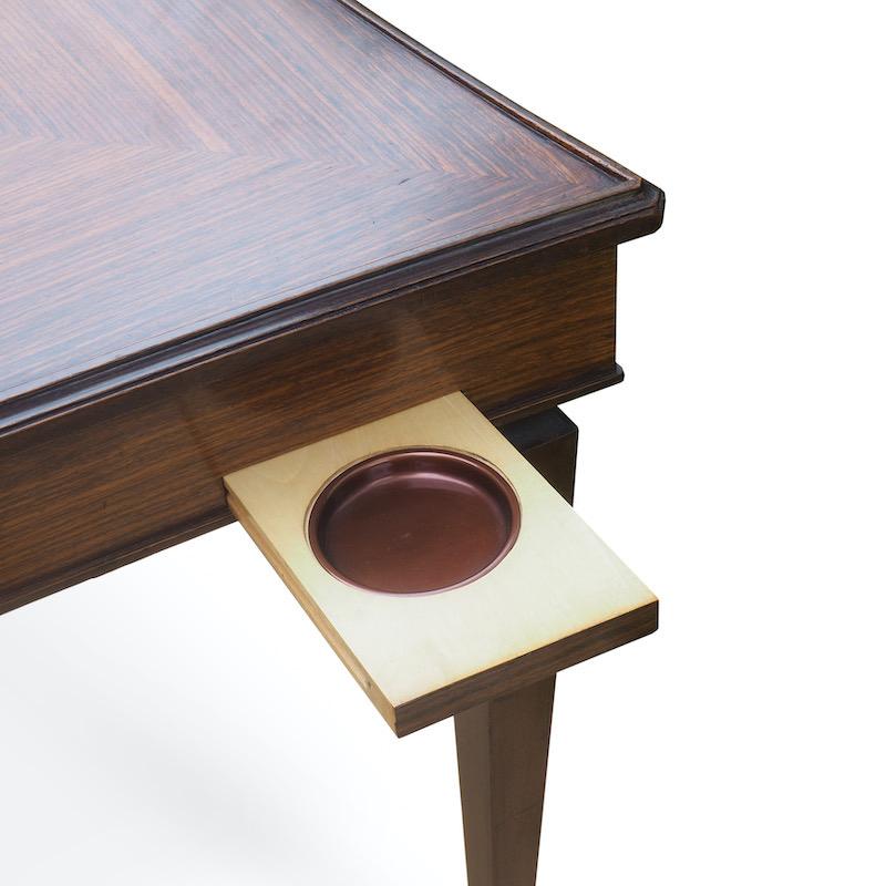 Mid-20th Century Jules Leleu Inlaid Card and Games Table