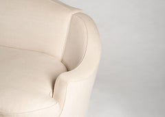 Jules Leleu:: grand canapé à dossier incurvé:: France