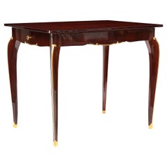 Jules Leleu, Mahogany Writing Table, France, circa 1940