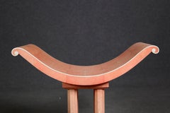 Pair of Art Deco of Stools in Pink Galuchat, Avorina Published, 1940