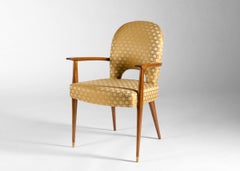 Jules Leleu, Pair of Armchairs, France, mid-20th century