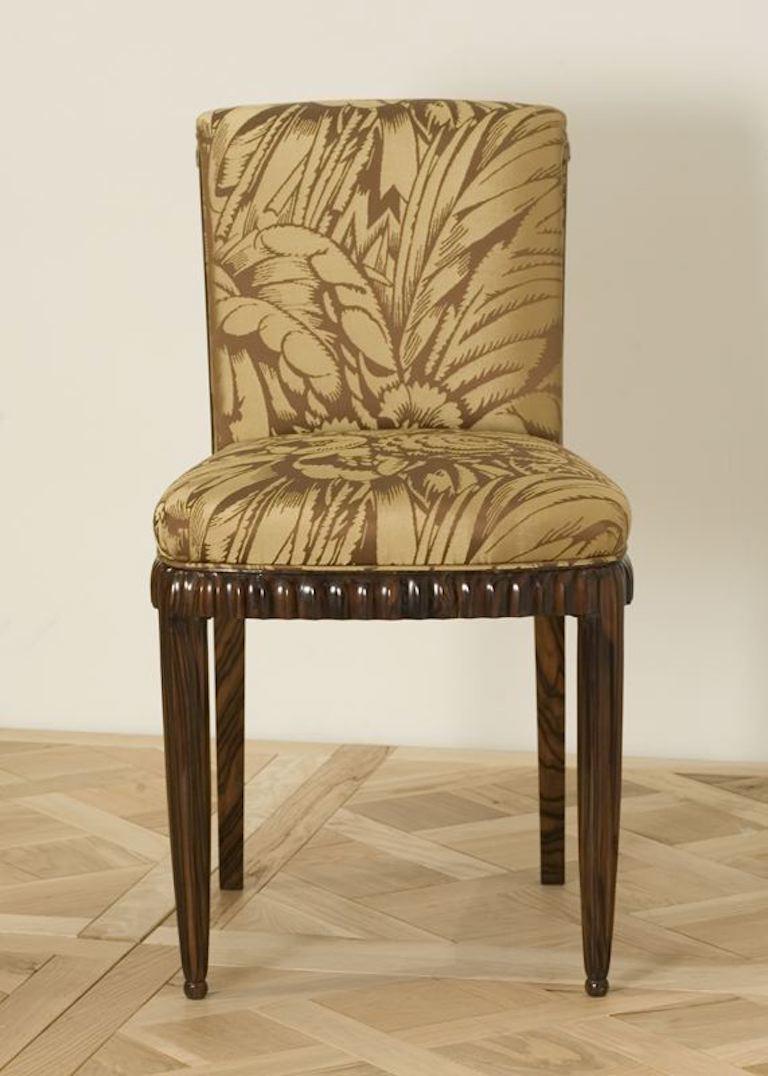 Art déco Jules Leleu, paire de chaises d'appoint Art Déco, France, 1925 en vente