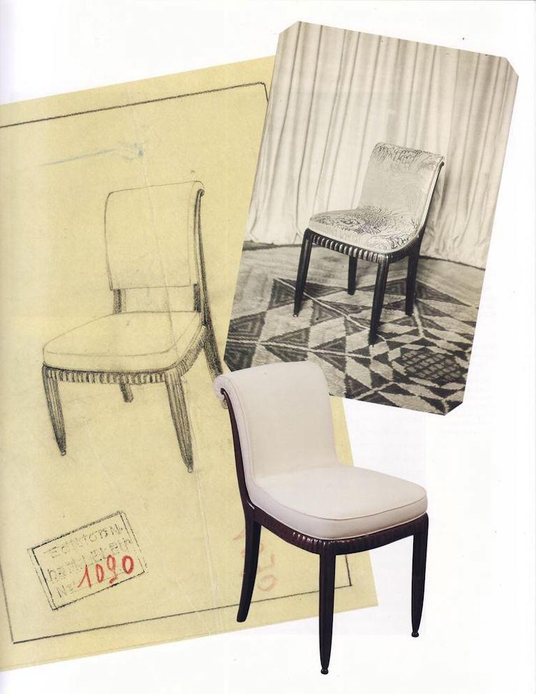 Ébénisé Jules Leleu, paire de chaises d'appoint Art Déco, France, 1925 en vente