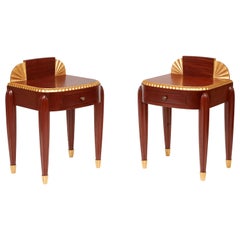 Jules Leleu, Pair of Bedside Tables, circa 1925