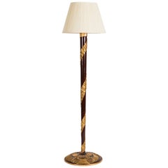 Seltene Stehlampe von Jules Leleu, Frankreich, 1940er Jahre