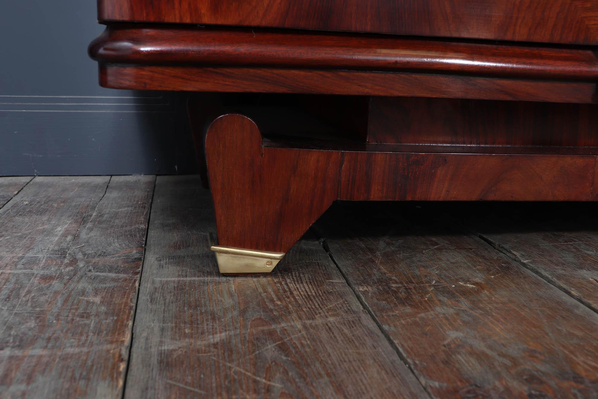 Jules Leleu Rosewood & Palmwood Sideboard with Inlay, 1940s For Sale 2