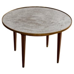 Jules Leleu Round Coffee Table, France, 1955