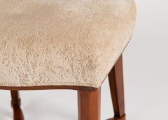 Jules Leleu, Juego de cuatro sillas de comedor Art Déco, Francia, hacia 1947