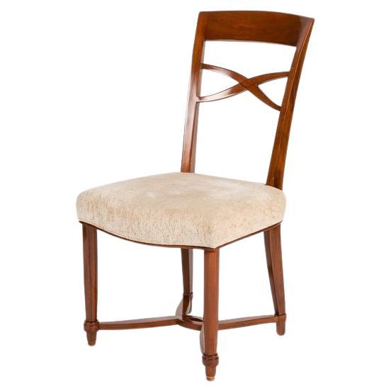 Jules Leleu, Set of Four Art Deco Dining Chairs, France, circa 1947 en venta