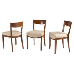 Jules Leleu, Set of Six Side Chairs, France, circa 1937