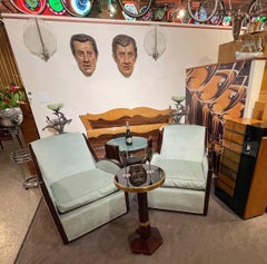 Französische Clubsessel im Stil von Jules Leleu im Art déco-Stil, restauriert