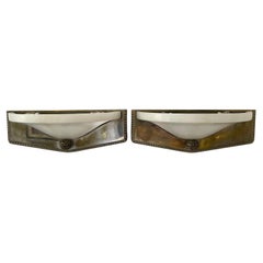 Jules Leleu Style Pair of Art Deco Sconces