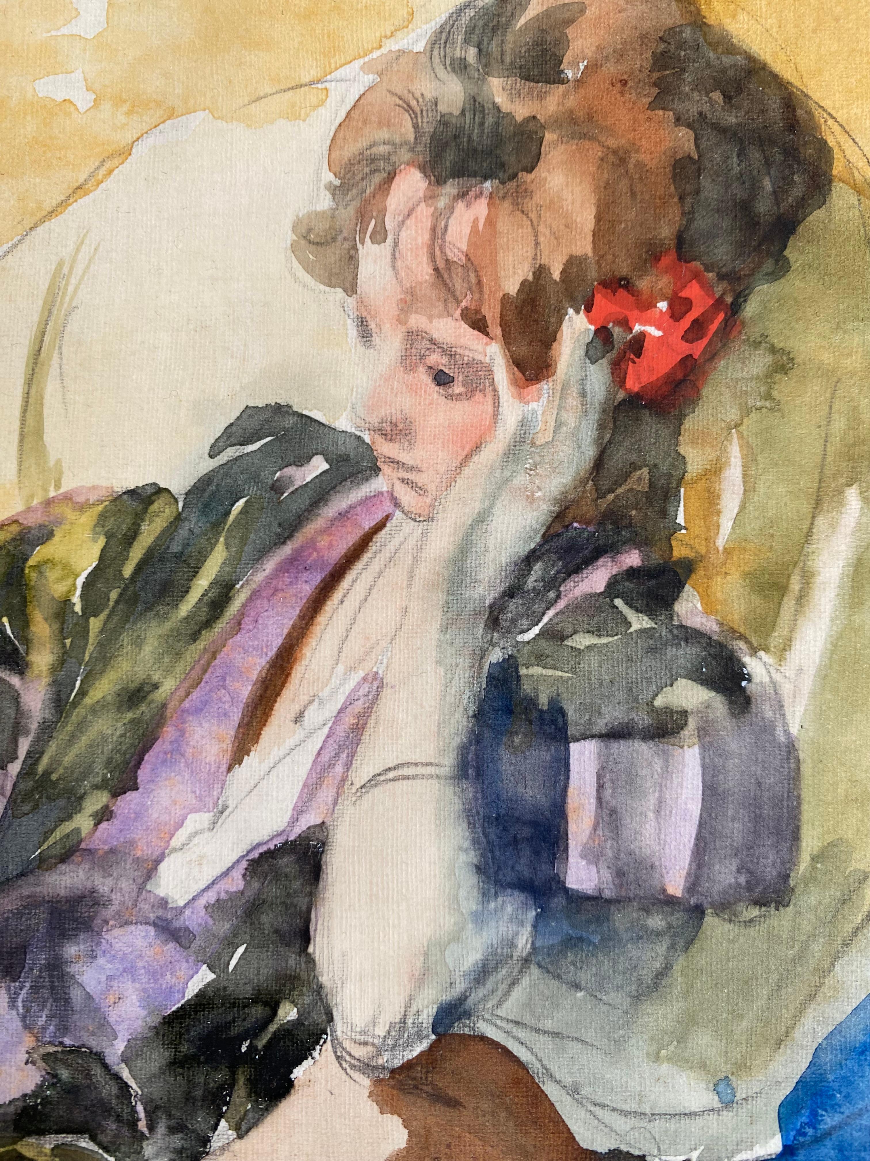 Signora in pensieri