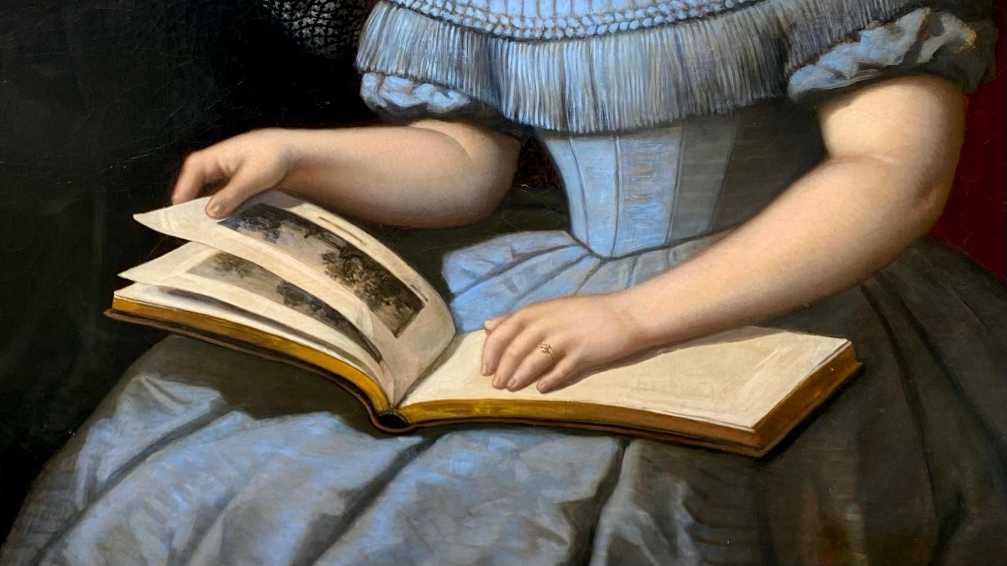 'Madame de Joannès et ses Filles' von Jules Leonard (1827-1897) Belgier - Französisch im Angebot 9