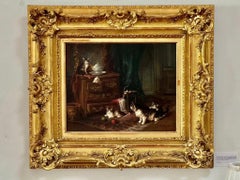 Jules Leroy (Französisch, 1856-1921) Kätzchen beim Spielen