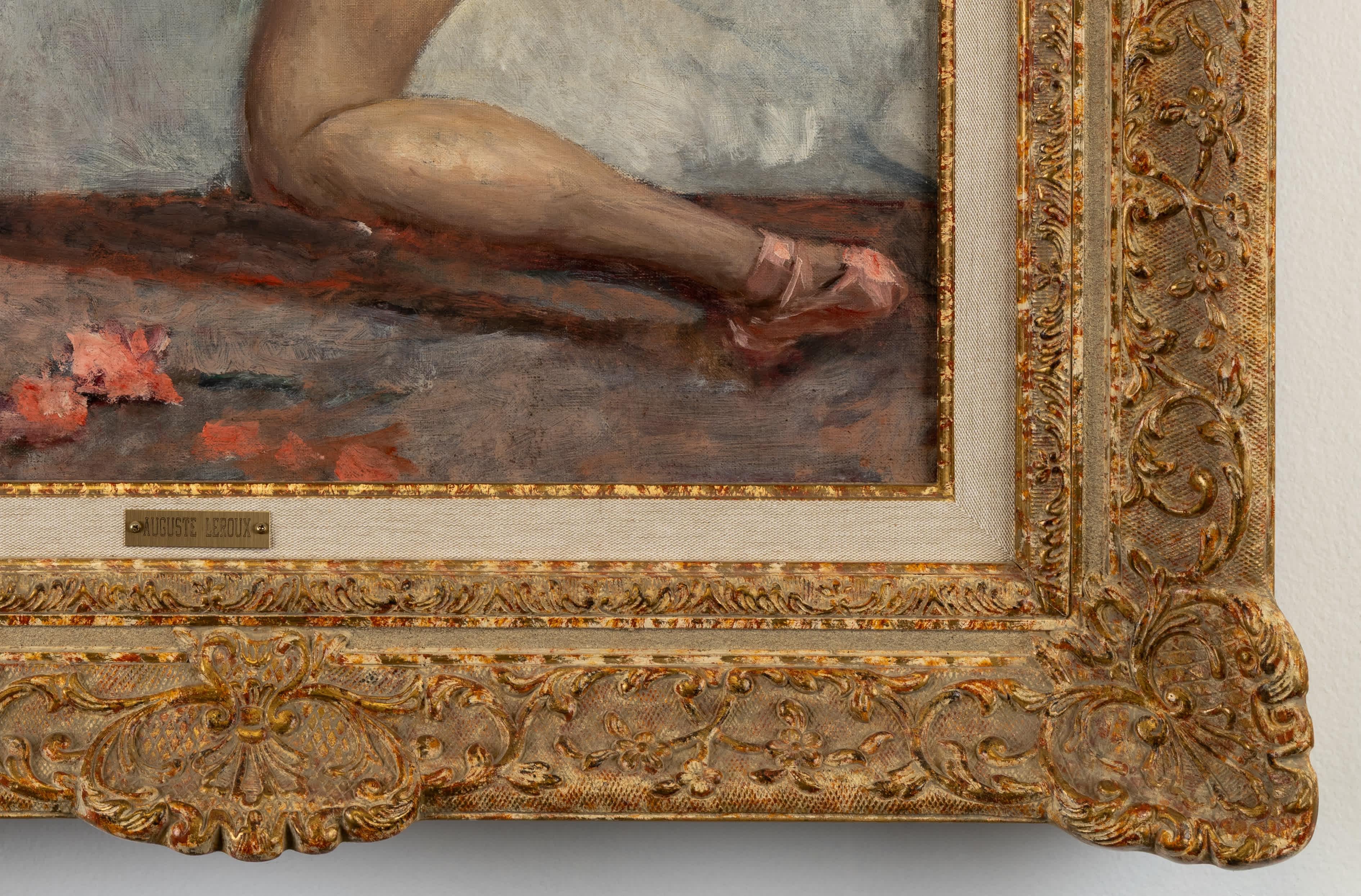 Danseuse (Braun), Portrait Painting, von Jules Marie Auguste Leroux