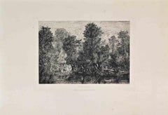 Rivière d’Yères - Etching by Jules Michelin - 1860 ca.