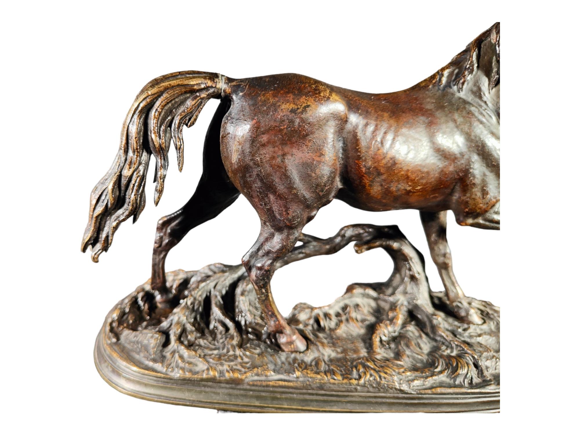 Jules Moigniez Bronze Horse In Excellent Condition For Sale In Madrid, ES