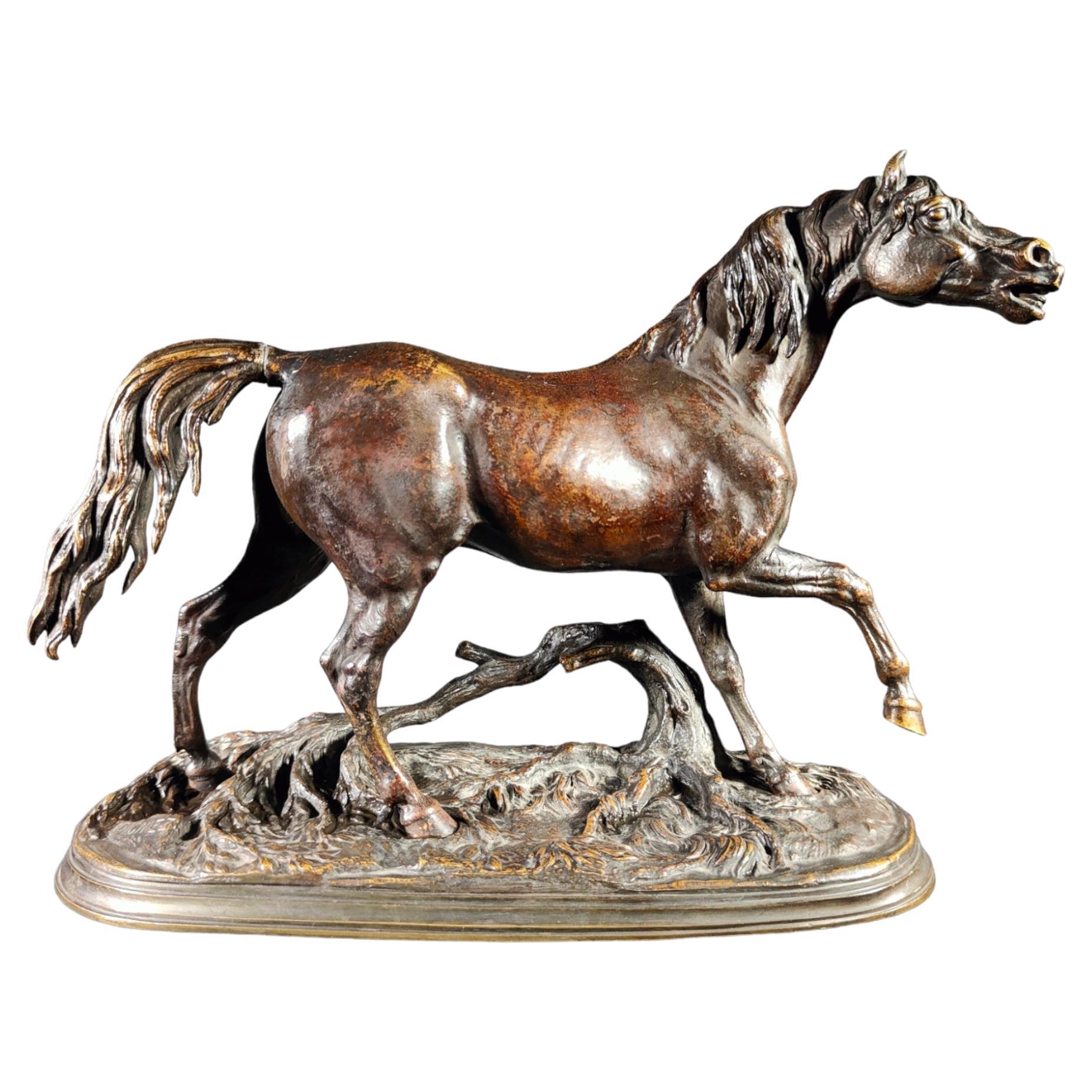 Jules Moigniez (1835-1894) Bronzepferd