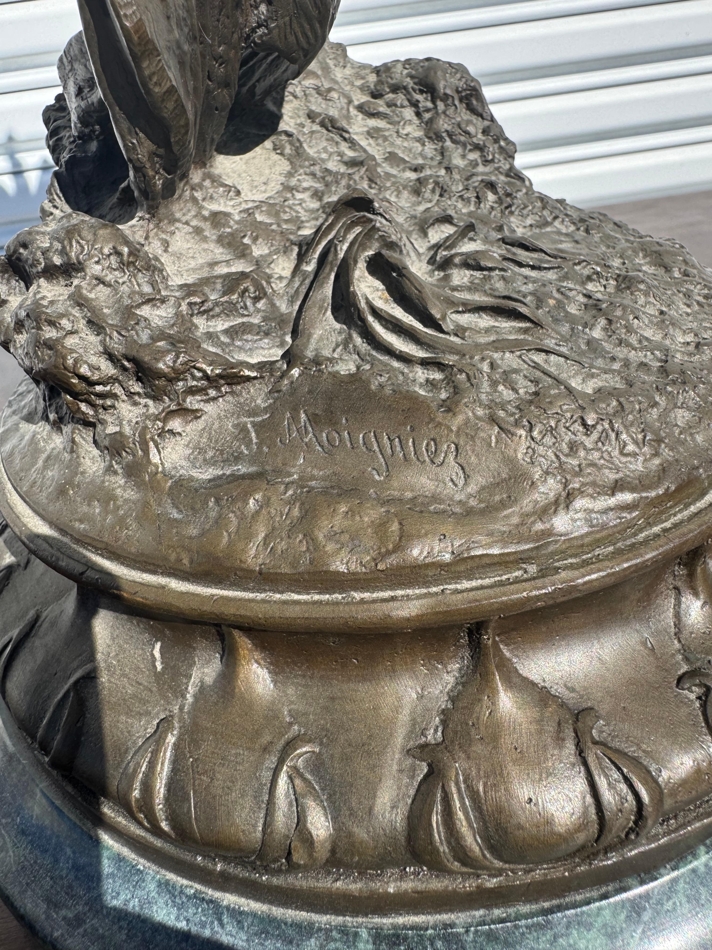 Jules Moigniez Sculpture en bronze de 25