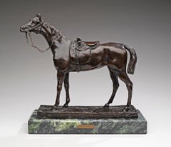 Bronze Portrait "Horse with Woman's Saddle" Jules Moigniez (French, 1835-1894)