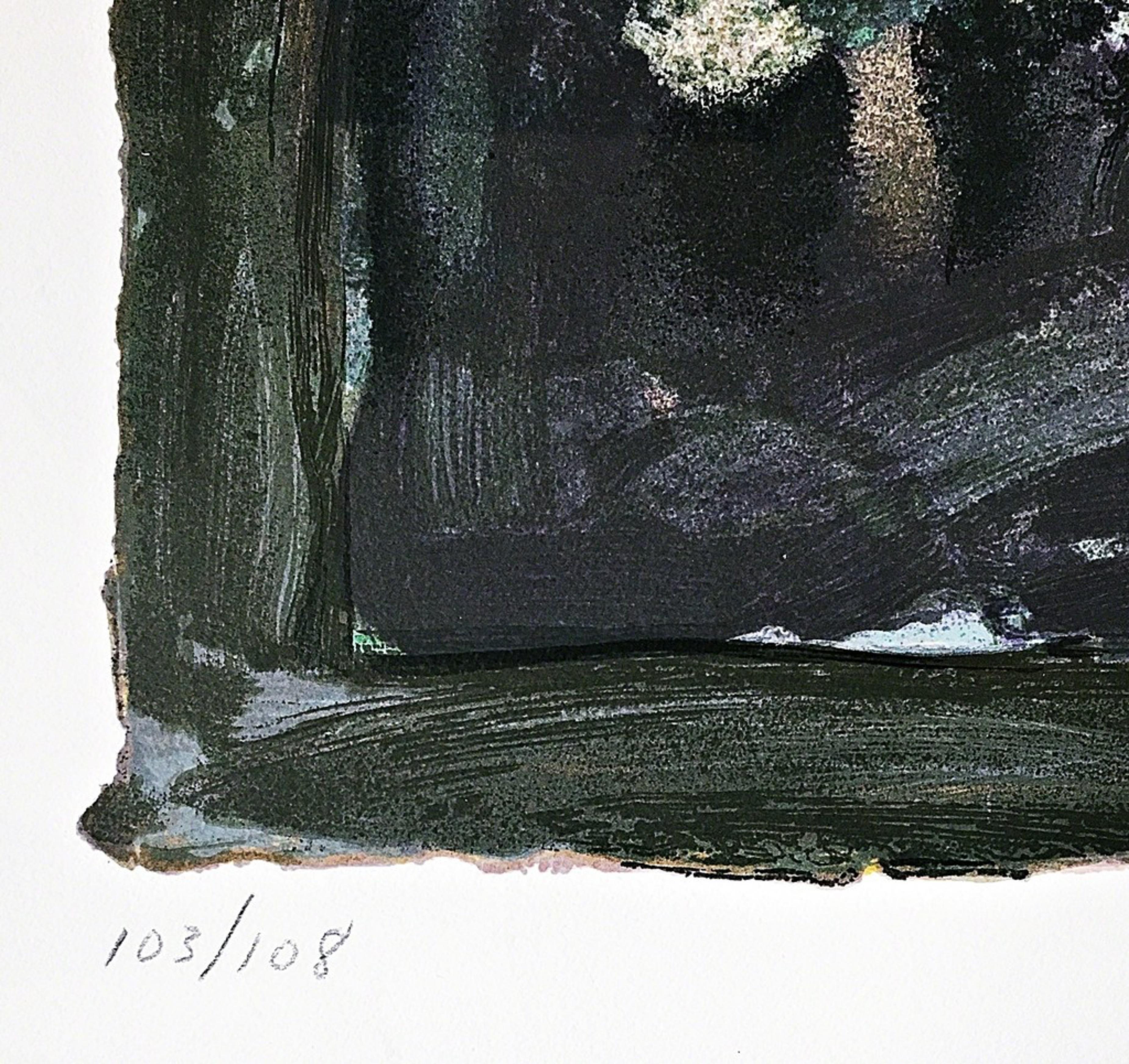 Elegy, September 11, 2001 - Abstract Expressionist Print by Jules Olitski
