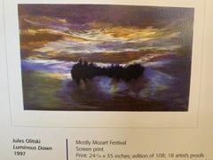 "Luminous Dawn" Jules Olitski  Abstract ED. 91/108 Abstract landscape