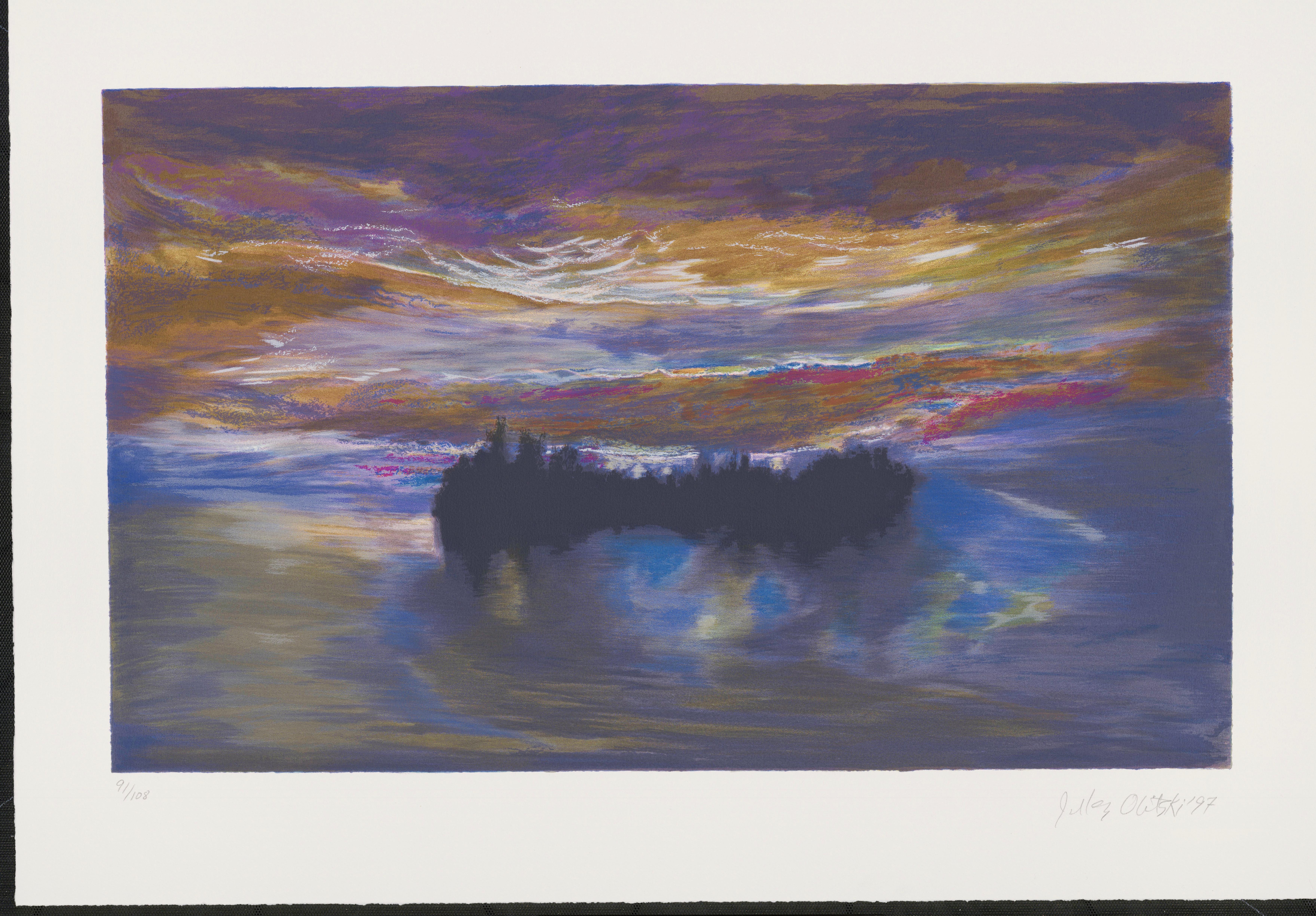 Jules Olitski
LUMINOUS DAWN (from Vera List Print Program, Mostly Mozart, Lincoln Center), 1997
Silkscreen on wove paper (Signed, dated, numbered)
Edition: 91/ 108
24 1/2 × 35 in
62.2 × 88.9 cm
$3000
Jevel Demikovski, known professionally as Jules