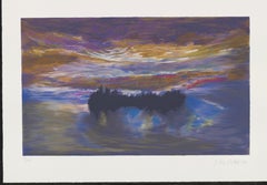 "Luminous Dawn" Jules Olitski  Abstract ED. 91/108 Abstract landscape