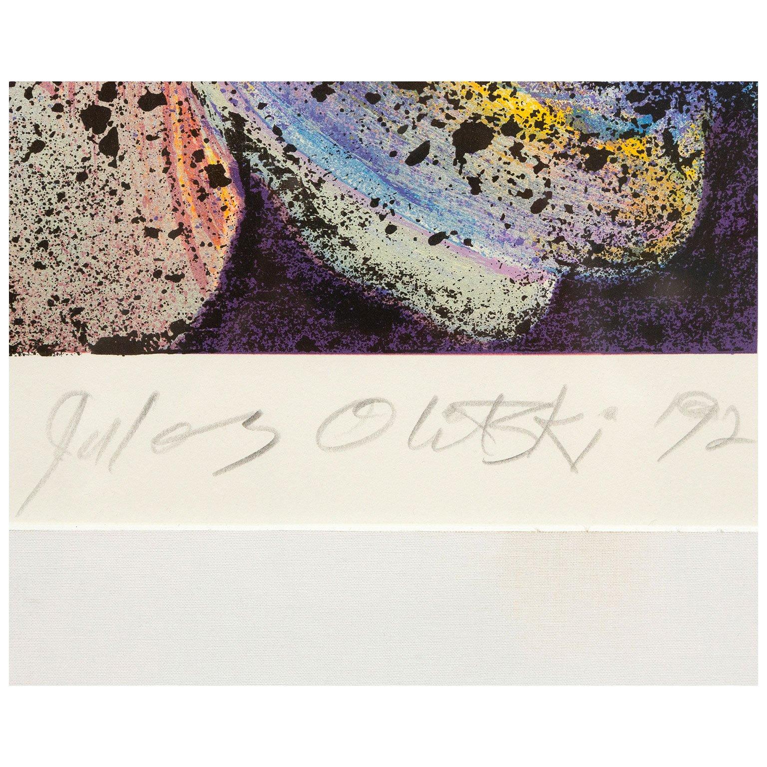 Jules Olitski (1922-2007) is one of Caviar20's favorite abstract artists of the 20th century.  Over the course of his career his aesthetic evolved in startling and fascinating ways.  

In the late 1980's Olitski embarked on a new chapter of
